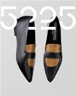 AMORAMA THE SHOE BLACK AND CAMEL