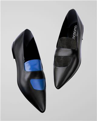 THE SHOE CAVALINO BLUE AND BLACK