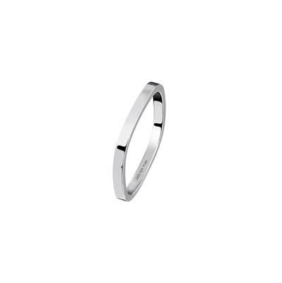 DINH VAN SQUARE WEDDING BAND 2MM PLATINUM 1450EUR