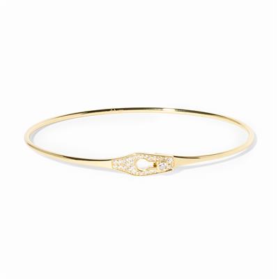 DIN VAN SERRURE JONC BRACELET YELLOW GOLD DIAMONDS 3200EUR