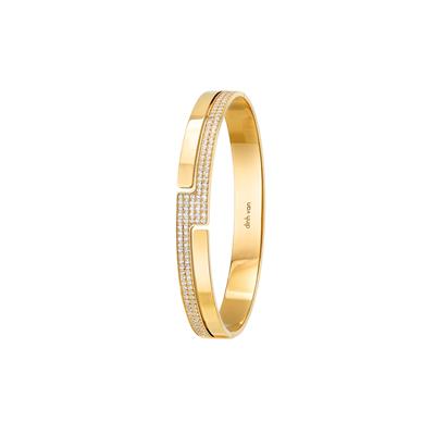 DINH VAN SEVENTIES BRACELET YELLOW GOLD AND DIAMONDS