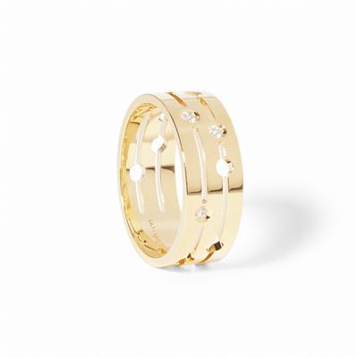 DINH VAN RING PULSE YELLOW GOLD AND DIAMONDS