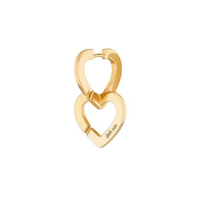 DINH VAN DOUBLE COEURS  MONO EARRING BM YELLOW GOLD 1250EUR