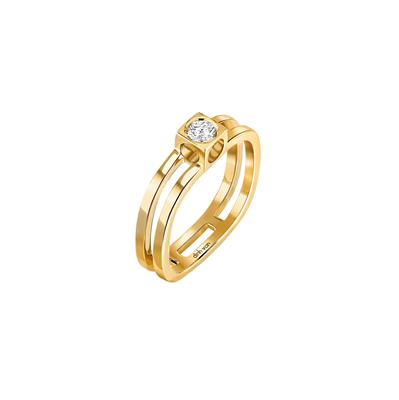 DINH VAN LE CUBE DIAMANT 2 ROWS YELLOW GOLD AND DIAMONDS