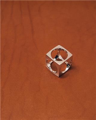 DINH VAN LE PAVE RING LARGE MODEL SILVER