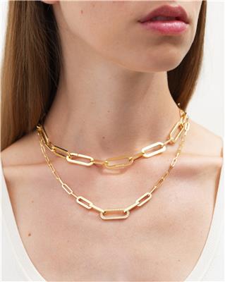 DINH VAN MAILLON DOUBLE NECKLACE YELLOW GOLD