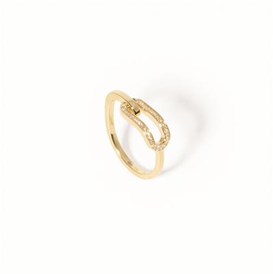 DINH VAN RING MAILLON PM YELLOW GOLD AND DIAMONDS