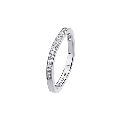 DINH VAN SQUARE WEDDING BAND 2MM WHITE GOLD DIAMONDS 1950EUR