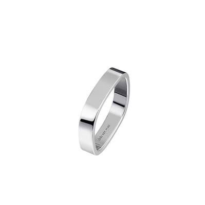 DINH VAN SQUARE WEDDING BAND 4MM PLATINUM 2200EUR