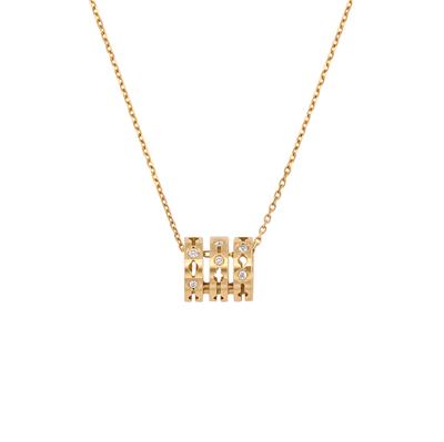 DINH VAN PULSE NECKLACE YELLOW GOLD AND DIAMONDS EUR2100