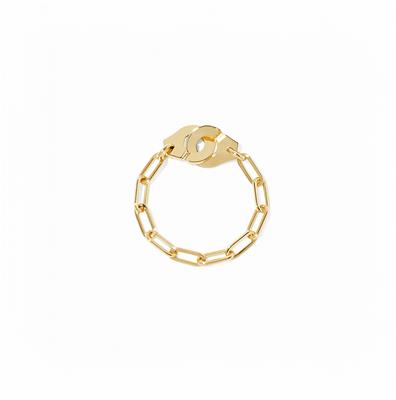 MENOTTES DINH VAN CHAIN RING YELLOW GOLD 850 EURO