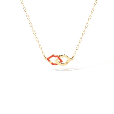 DINH VAN 2LIPS NECKLACE YELLOW GOLD