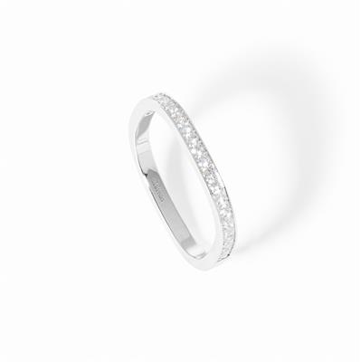 SQUARE WEDDING BAND 2MM PLATINUM AND DIAMONDS 2 100 EURO