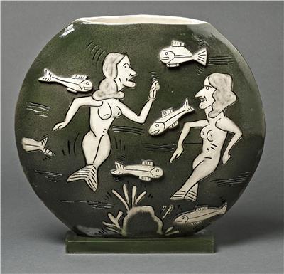 CB26 GALERIE VALLOIS ANTONIO SEGUI GREEN VASE