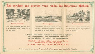 CID AF15 MICHELIN PROMOTION DU BUREAU D ITINERAIRES MICHELIN 1922