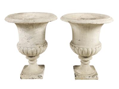THE ROOMS MULLER MARBLE VASES CARRARA MARBLE 19TH CENTURY
