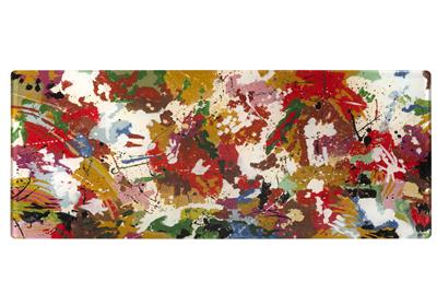 12914 TABLE EN VERRE PEINT 15000 EUROS