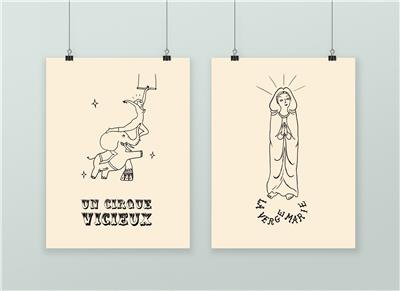 POTICHE X JUS DE MOTS POSTER CIRQUEVERGE