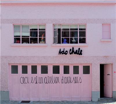 ADO CHALE FACADE OF THE WORKSHOP AT 36 RUE LENS CREDIT GILLES VAN DEN ABEELE