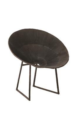 ISABELLE DE BORCHGRAVE BRONZE BLACK CHAIR