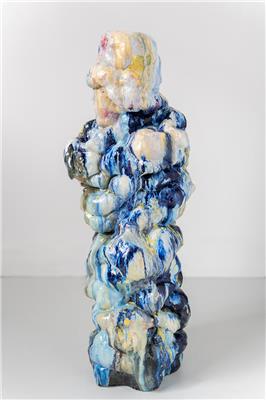 ceramic brussels NQ Gallery Antwerp ALERS Natasja Blue Figure 94 x 41cm