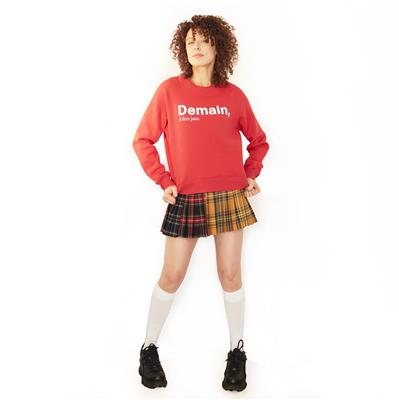 DEMAIN IL FERA JOUR WOMEN SWEATSHIRT RED