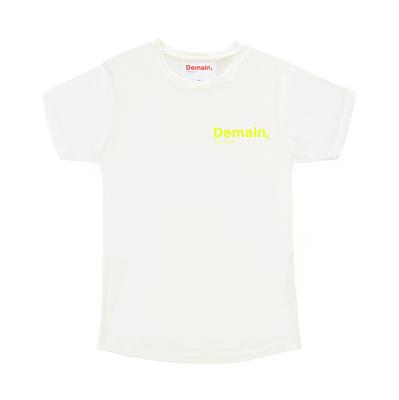 DEMAIN IL FERA JOUR WOMEN TSHIRT WHITE FLUO