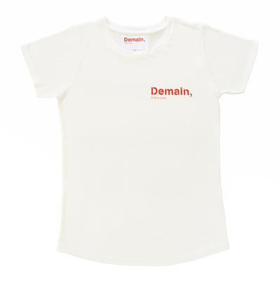 DEMAIN IL FERA JOUR WOMEN TSHIRT WHITE ORIGINAL HEART