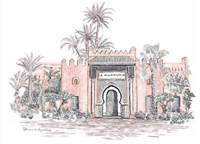 LA MAMOUNIA drawing