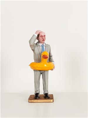 AAF24 Private Walls Gallery Isaac Cordal Waiting for climate change 2020 resin and acrylic 21cm 1900 EUR